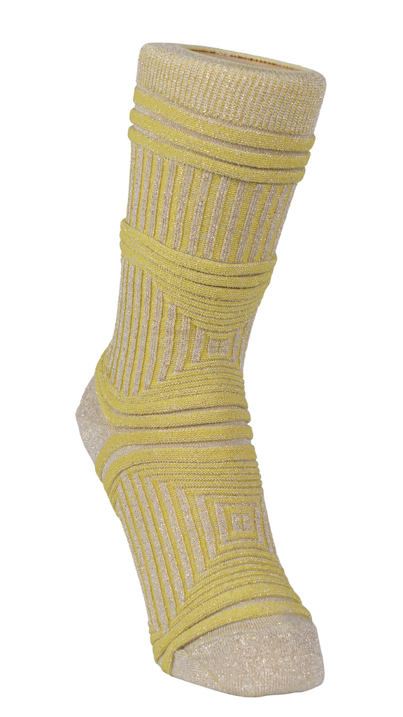tokone lame socks " Lemon Disco”