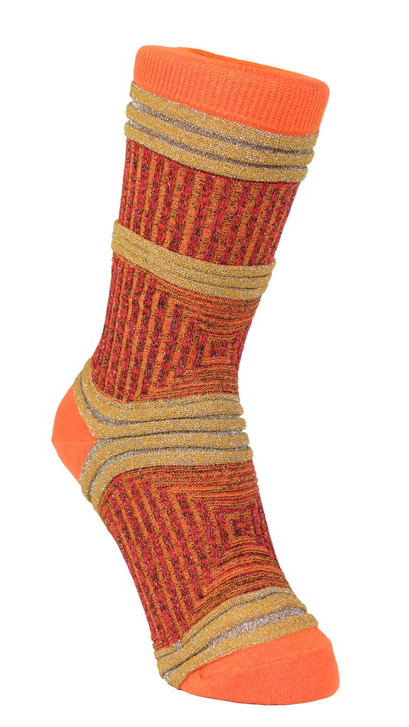 tokone lame socks "Amber Ember”