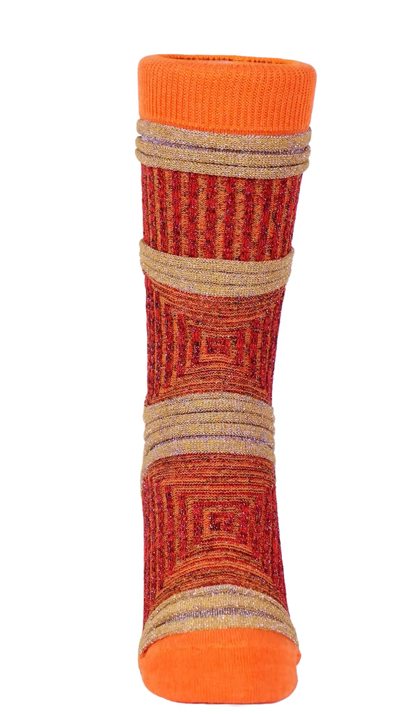 tokone lame socks "Amber Ember”